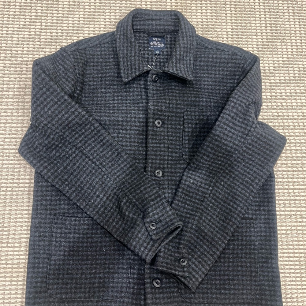 J. Crew Authentic Outerwear | Charcoal Plaid Men's Jacket (never worn)